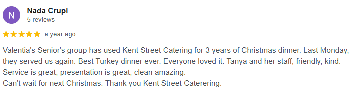 Screenshot of review from Nada Crupi